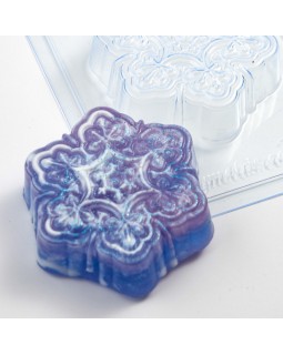 Снежинка Кружевная форма пластиковая АМ-foto2