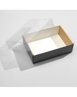 Коробка самосборная с прозрачной крышкой 16*11,5*4,5 см АМ-foto2