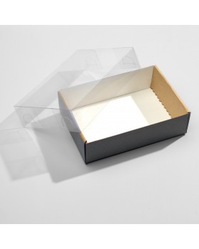 Коробка самосборная с прозрачной крышкой 16*11,5*4,5 см АМ-foto2