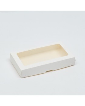 Коробка складная, с окном, белая, 25 х 15 х 4 см 7485251