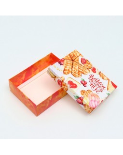 Подарочная коробка "Вафельное сердце", 16,5 х 12,5 х 5,2 см 7511490-foto2