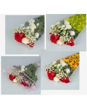 Пакет для цветов конус "Алиса", 34 х 60 см, МИКС 2100481 10 шт-foto2