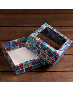 Коробка подарочная, крышка-дно, "Pop-art улётный Новый Год", 14,5 х 14,5 х 6 см 7067121-foto2