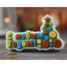 С новым годом с шарами, форма для мыла пластиковая