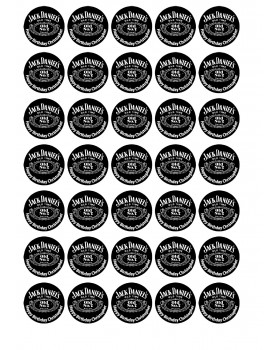 8 Наклейка Jack Daniels 33x33 (А4)
