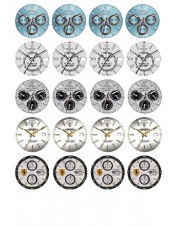 В262 Часы, картинки на водорастворимой бумаге 43х43 А4, В262