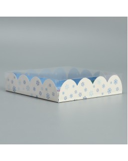 Коробка для кондитерских изделий с PVC крышкой «Все желания исполнятся», 13 × 13 × 3 см-foto2