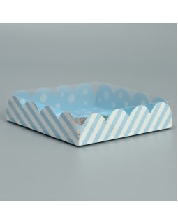 Коробка для кондитерских изделий с PVC крышкой «Все желания исполнятся», 13 × 13 × 3 см-foto2