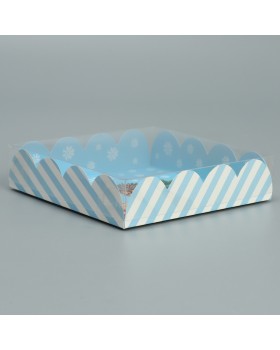 Коробка для кондитерских изделий с PVC крышкой «Все желания исполнятся», 13 × 13 × 3 см-foto2