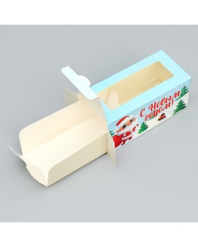 Коробочка для макарун «С Новым годом» 12 х 5.5 х 5.5 см-foto2