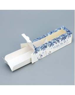 Коробочка для макарун «Чудесного нового года» 18 х 5.5 х 5.5 см-foto2