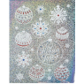 Интерьерная наклейка‒голография «Новогодние игрушки», 21 × 29.7 см