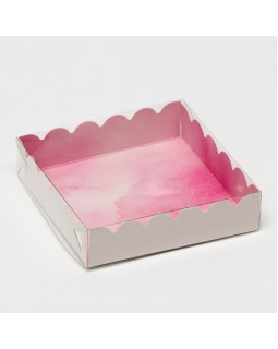 Коробочка для печенья с PVC крышкой, "Любовь", 12 х 12 х 3 см-foto2