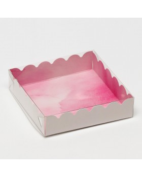 Коробочка для печенья с PVC крышкой, "Любовь", 12 х 12 х 3 см-foto2