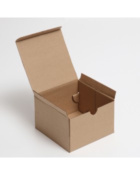 Коробка самосборная, бурая, 15 х 15 х 10 см-foto2