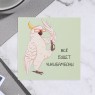 Открытка мини "Всё будет чикибамбони" попугай, 7,5 х 7,5 см 10 шт