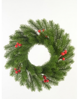 Новогодний венок малый с ягодой зеленый 173.5-foto2